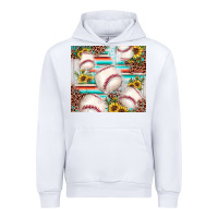 White baseball leopard sunflower Urban Hoodie - JahusDesignShop