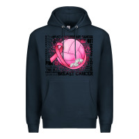Navy breast cancer volleyball Premium Hoodie - JahusDesignShop