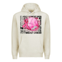 Oatmeal Heather breast cancer volleyball Premium Hoodie - JahusDesignShop