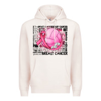 Pale Pink breast cancer volleyball Premium Hoodie - JahusDesignShop