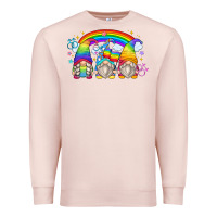 Pale Pink lgbt gnomes Premium Sweatshirt - Zillion Design Studio