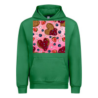 Emerald valentines day waffles seamless pattern Urban Hoodie - BundleAndBundleShop