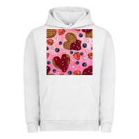 Pigment Lunar Rock valentines day waffles seamless pattern Urban Hoodie - BundleAndBundleShop