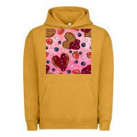 Pigment Peanut Butter valentines day waffles seamless pattern Urban Hoodie - BundleAndBundleShop