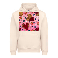 Sandshell valentines day waffles seamless pattern Urban Hoodie - BundleAndBundleShop