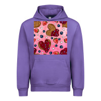 Tulip valentines day waffles seamless pattern Urban Hoodie - BundleAndBundleShop
