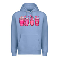 Colony Blue breast cancer coffee cups Premium Hoodie - JahusDesignShop