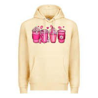 Pina Colada breast cancer coffee cups Premium Hoodie - JahusDesignShop
