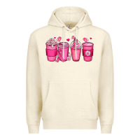 Sandshell breast cancer coffee cups Premium Hoodie - JahusDesignShop