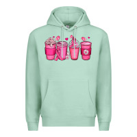 Seafoam breast cancer coffee cups Premium Hoodie - JahusDesignShop
