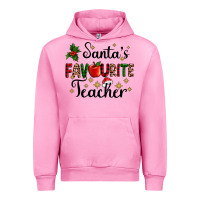 Fuchsia Pink santas favourite teacher Urban Hoodie - AdoDesignShop