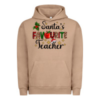 Pigment Burro santas favourite teacher Urban Hoodie - AdoDesignShop