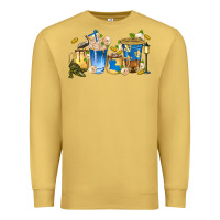 Antique Gold louisiana coffee cups Premium Sweatshirt - texasbilliewilder