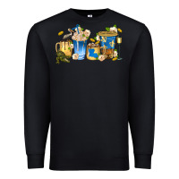 Black louisiana coffee cups Premium Sweatshirt - texasbilliewilder