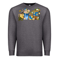 Charcoal Heather louisiana coffee cups Premium Sweatshirt - texasbilliewilder