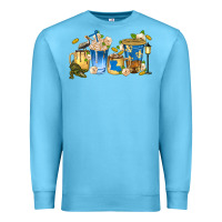 Ocean Blue louisiana coffee cups Premium Sweatshirt - texasbilliewilder