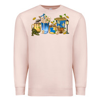 Pale Pink louisiana coffee cups Premium Sweatshirt - texasbilliewilder