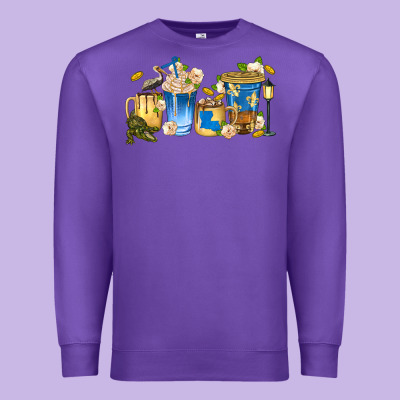 Premium Sweatshirt louisiana coffee cups