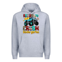 Heather Grey ready to school crush kindergarten Premium Hoodie - AdoDesignShop