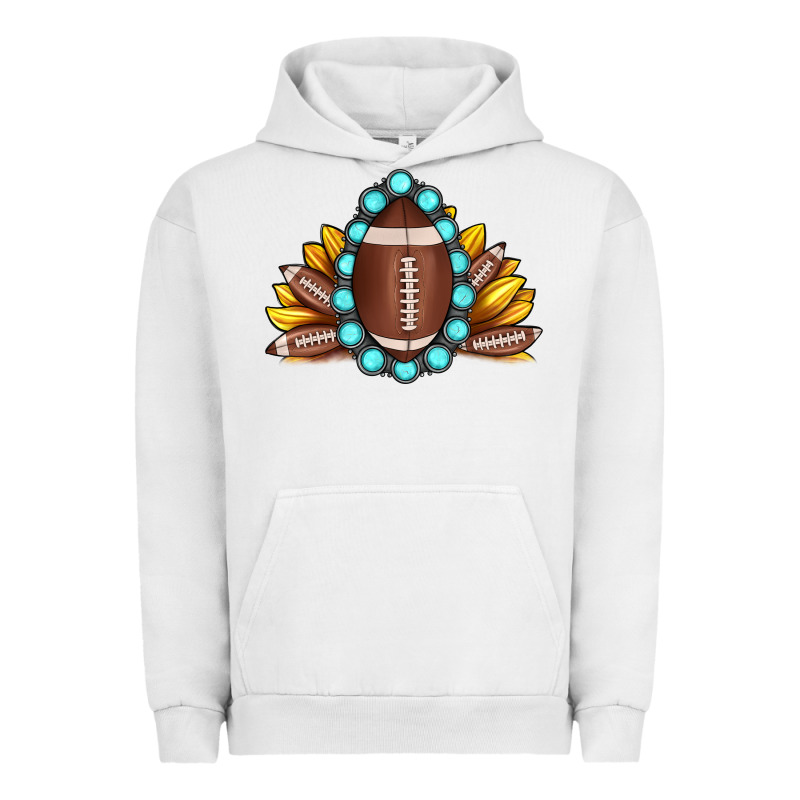 Football Gemstone Sunflower Urban Hoodie by JahusDesignShop | Teevron