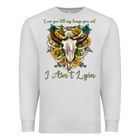 Dove Grey love you till my lungs give out i aint lying Premium Sweatshirt - texasbilliewilder