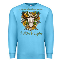 Ocean Blue love you till my lungs give out i aint lying Premium Sweatshirt - texasbilliewilder