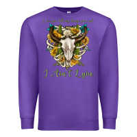 Purple love you till my lungs give out i aint lying Premium Sweatshirt - texasbilliewilder