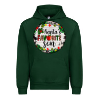 Forest Green christmas  cookie and light santas favorite   son Urban Hoodie - AdoDesignShop