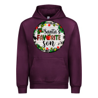 Mauve Wine christmas  cookie and light santas favorite   son Urban Hoodie - AdoDesignShop