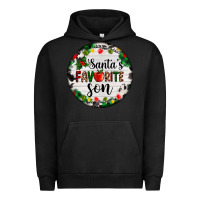 Pigment Black christmas  cookie and light santas favorite   son Urban Hoodie - AdoDesignShop