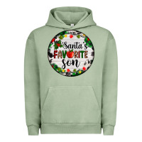 Pigment Oil Green christmas  cookie and light santas favorite   son Urban Hoodie - AdoDesignShop