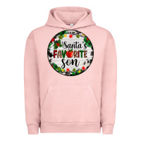 Pigment Salmon christmas  cookie and light santas favorite   son Urban Hoodie - AdoDesignShop