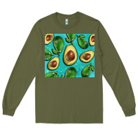 Army Green avacadoblue tumbler Long Sleeve Tee - BarkalooDesign