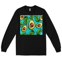 Black avacadoblue tumbler Long Sleeve Tee - BarkalooDesign