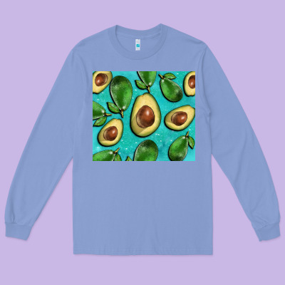 Avacadoblue Tumbler Long Sleeve Tee Designed By Barkaloodesign