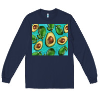 Navy avacadoblue tumbler Long Sleeve Tee - BarkalooDesign
