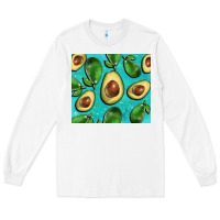 White avacadoblue tumbler Long Sleeve Tee - BarkalooDesign
