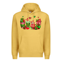 Antique Gold watermelon coffee cups Premium Hoodie - AdoDesignShop