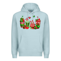 Blue Mist watermelon coffee cups Premium Hoodie - AdoDesignShop