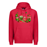 Cardinal watermelon coffee cups Premium Hoodie - AdoDesignShop