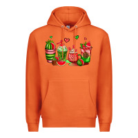 Carrot watermelon coffee cups Premium Hoodie - AdoDesignShop