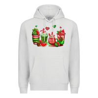 Dove Grey watermelon coffee cups Premium Hoodie - AdoDesignShop