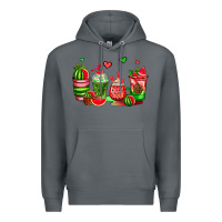 Rock watermelon coffee cups Premium Hoodie - AdoDesignShop