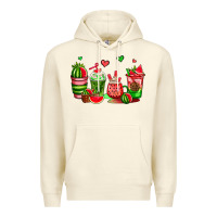 Sandshell watermelon coffee cups Premium Hoodie - AdoDesignShop