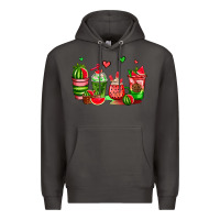 Smoke watermelon coffee cups Premium Hoodie - AdoDesignShop