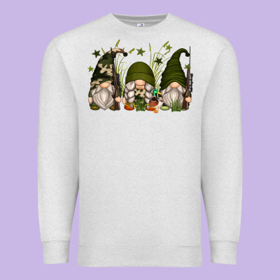 Hunter Gnomes Premium Sweatshirt Designed By Zillion Design Studio