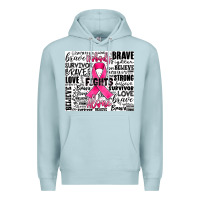 Blue Mist breast cancer nobody fights alone Premium Hoodie - JahusDesignShop