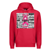 Cardinal breast cancer nobody fights alone Premium Hoodie - JahusDesignShop