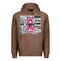 Chestnut breast cancer nobody fights alone Premium Hoodie - JahusDesignShop