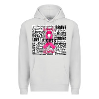 Dove Grey breast cancer nobody fights alone Premium Hoodie - JahusDesignShop